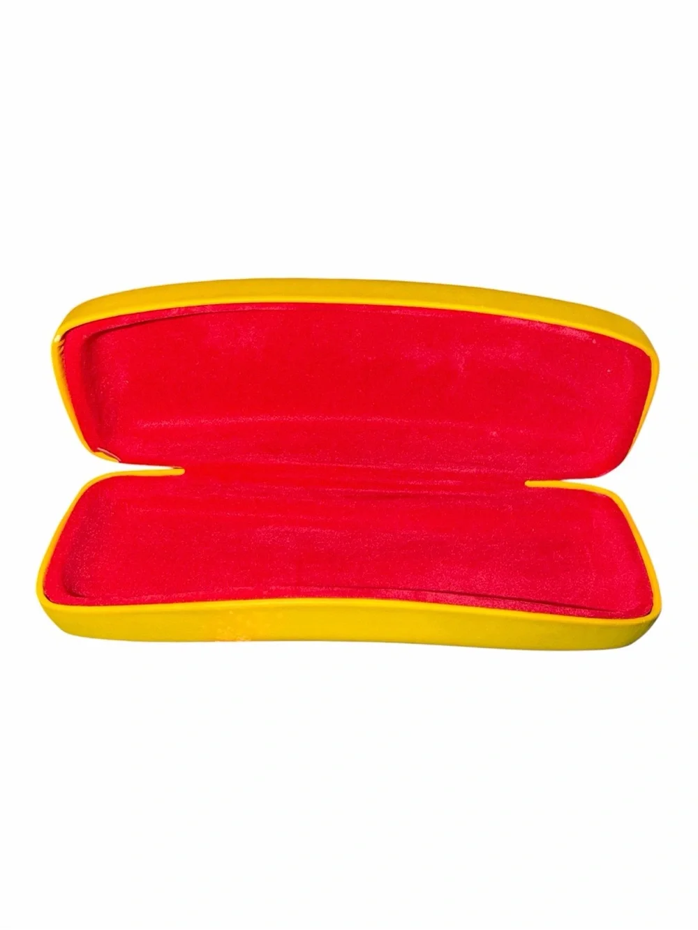 Ray-Ban Yellow Hard Eyewear Case with Logo